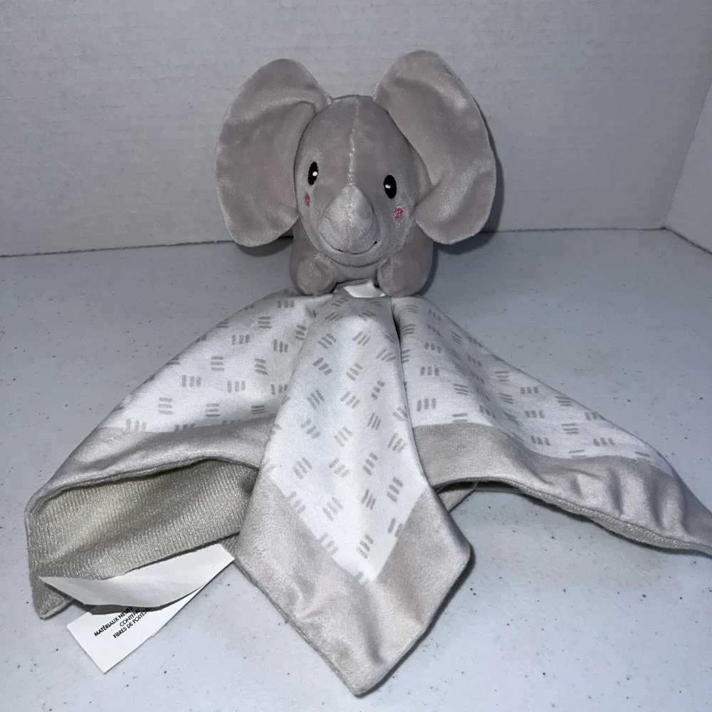 Pearhead Elephant Lovey Security Blanket, Newborn Infant and Toddler Toy